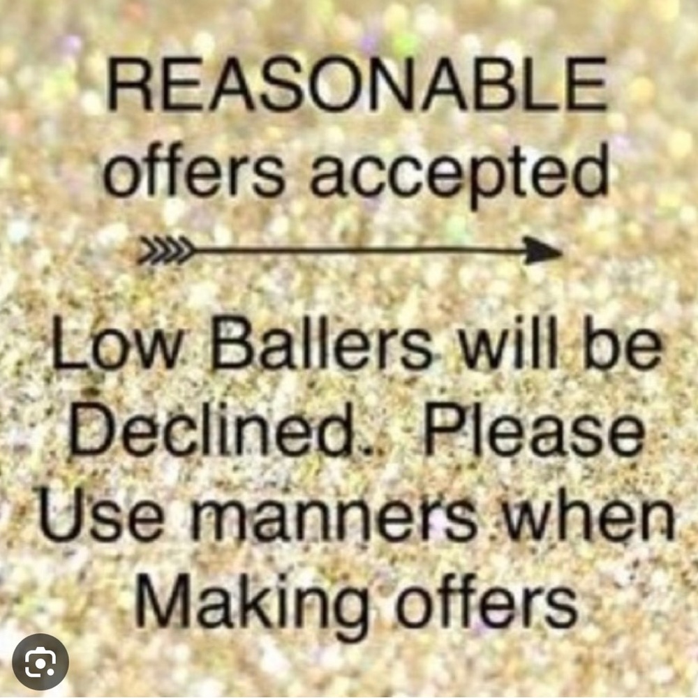 Reasonable offers only
